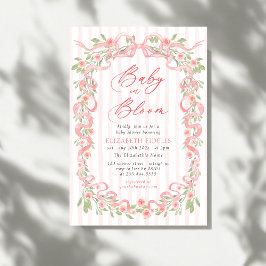 Invitación Love Shack Fiance Pink Bow Floral Bridal Shower