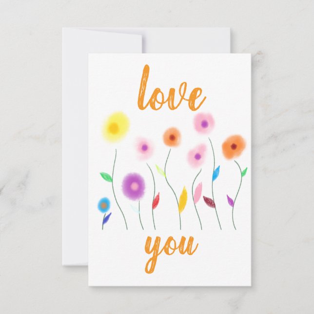 Invitación love you Invitation (Anverso)