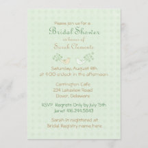 Lovebirds Mint Boda Bridal Shower