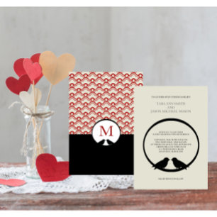 Invitación Lovebirds Wedding Invitations