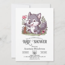 Lovely Little Wolf Baby Shower