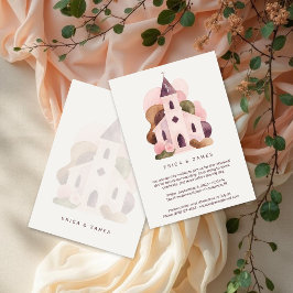Invitación Lovely Rustic Pink Church Wedding Rehearsal Dinner