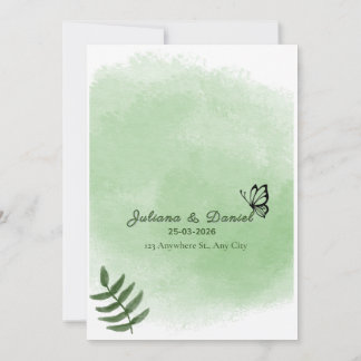 Invitación lovely wedding invitation