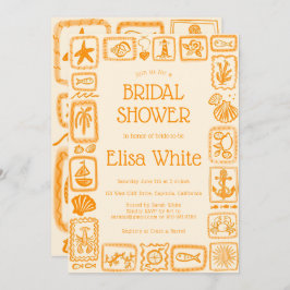 Invitación LoveNotes from the Sea Bridal Shower Modern PERSON