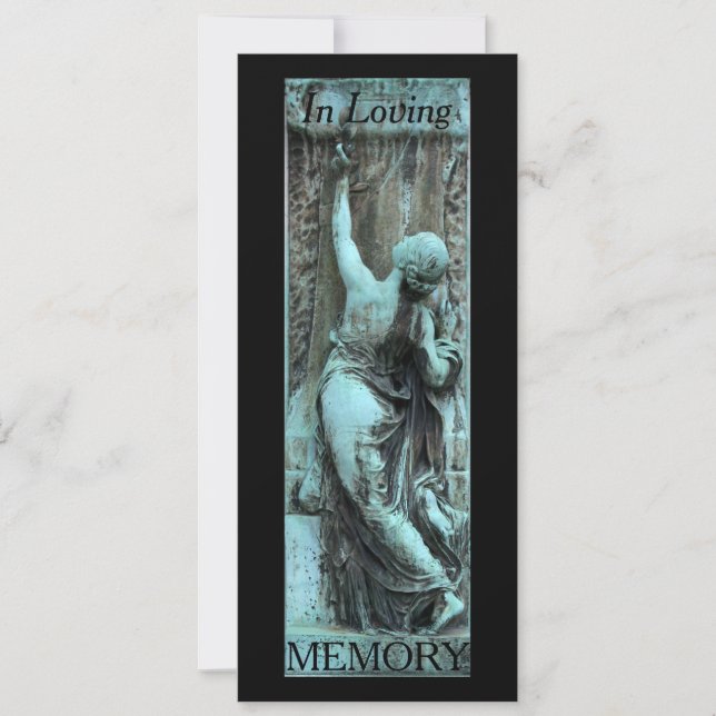 Invitación Loving Memory Funerary Art 3 Celebración de la vid (Anverso)