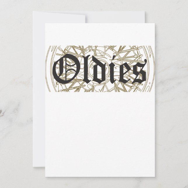 Invitación Lowrider Rim Oldies Old School Lowrider (Anverso)