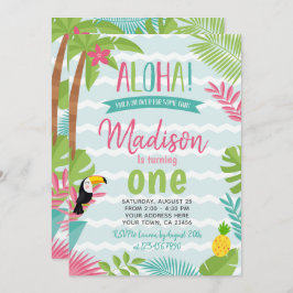 Invitación Luau 1er cumpleaños