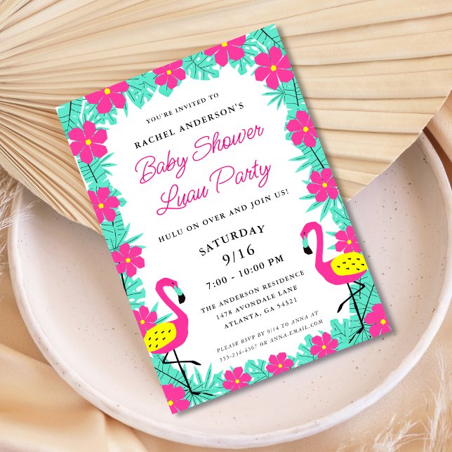 Invitación Luau Baby Shower tropical (Subido por el creador)