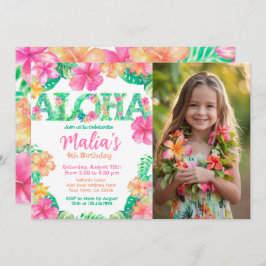 Invitación Luau Birthday