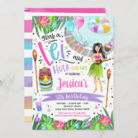 Luau Birthday Party Hawaiian Pineapple Pool Fiesta