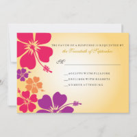 Luau / Hawaiian Wedding RSVP