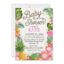 Luau Hawiian Beach Rustic Baby Shower