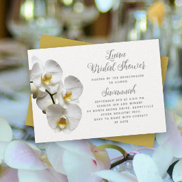 Invitación Luau Orchids Personalizado Bridal Shower