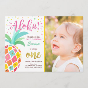 Invitación Luau tropical Hawaii del cumpleaños de