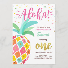 Invitación Luau tropical Hawaii del cumpleaños de