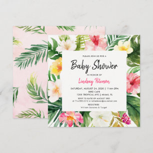Invitación Luau Tropical Sale de la Plaza de Verano Baby Show