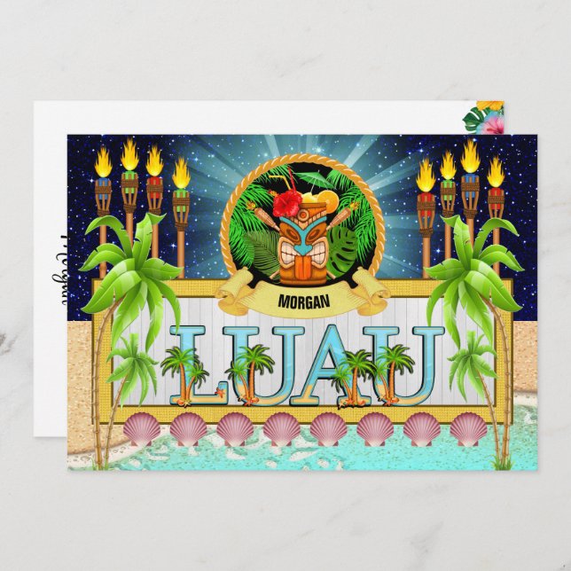 Invitación LUAU - Ver al dorso (Anverso / Reverso)