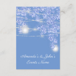 Invitación Luces de boda frascos brillo azul rústico