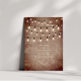 Invitación Luces de Cadena de Ladrillo de Propósito General p