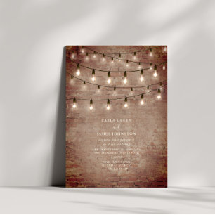 Invitación Luces de Cadena de Ladrillo de Propósito General p