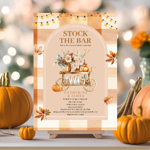 Invitación Luces de cadena de otoño Abastece la barra Fiesta