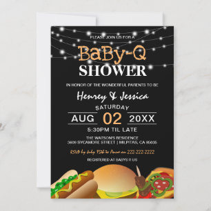 Invitación Luces de Cadenas BaBy-Q   Shower de Bebé
