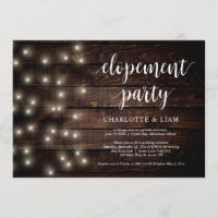 Luces de Cuerda de Granja Rústica, Boda Fuga de No