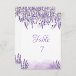 Invitación Luces de cuerda de lavanda acuarela E