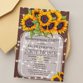 Invitación Luces de cuerda fiesta de limpieza de tarro de mas