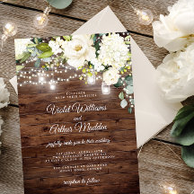 Luces de Cuerda Florales Rústicas Boda