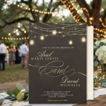 Luces de Cuerda Marrón Rústicas Boda Romántica
