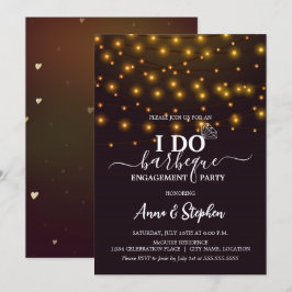 Invitación Luces de Cuerda Románticas Festejo de Compromiso I