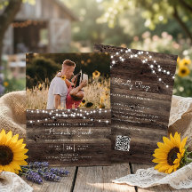 Luces de Cuerda Rústicas de Madera para Bodas con 
