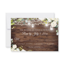 Luces de Cuerda Rústicas para Bodas Florales RSVP