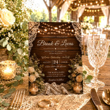 Luces de Cuerda Rústicas Velas de Madera Boda de E