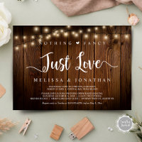 Luces de cuerdas, Elopement, Nothing Fancy Just Lo
