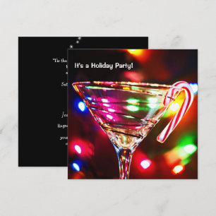 Invitación Luces de fiesta de Navidad