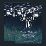 Invitación Luces de frasco de mason del cielo nocturno de la<br><div class="desc">Personaliza para cualquier evento.</div>