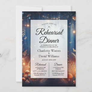 Invitación Luces de Hadas en la Cena de Ensayo del Bosque a l