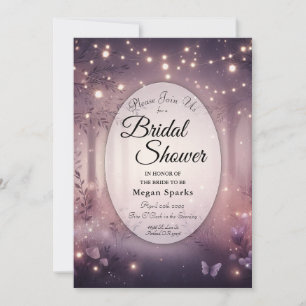 Invitación Luces de hadas en Woodland Glow Bridal Shower
