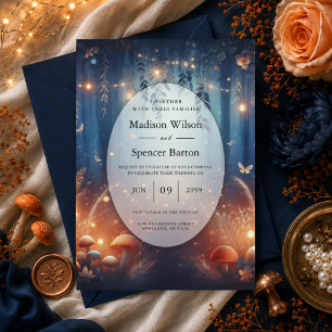 Invitación Luces de Hadas y Magia de Bosque a la Luz de la Lu