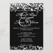 Luces de plata de boda elegante