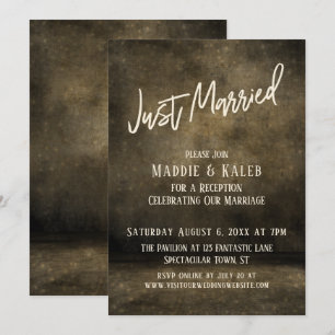 Invitación Luces de recién casados industriales Tipografía in
