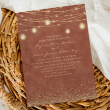Luces de Terracota Doradas con Brillo para Boda