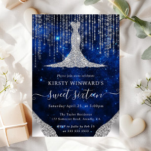 Invitación Luces de vestido de diamante y luces de cuerda Bok