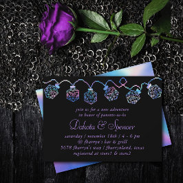 Invitación Luces del Holograma D20 | PnP Tabletop Baby Shower