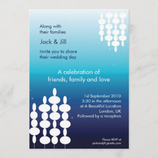 Invitación Luces modernas 5x7