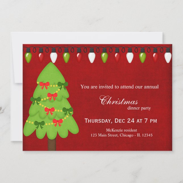 Invitación Luces navidades (Anverso)