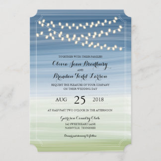 Invitación Luces nocturnas de verano de Ombre | Boda