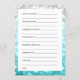 Invitación Luces nupciales del purpurina de Ombre de la playa